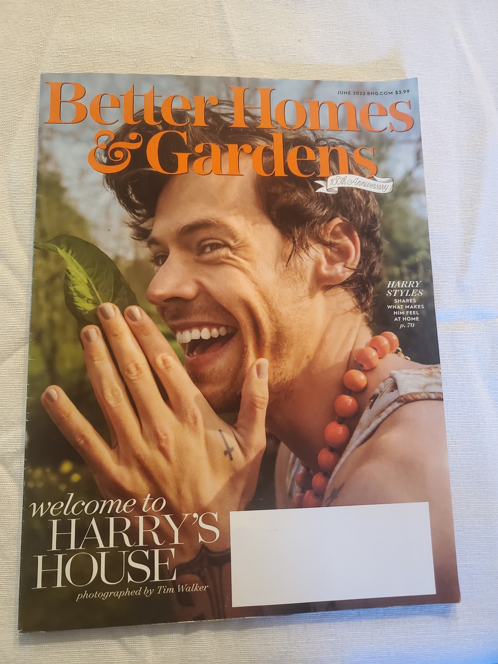 Better Homes & Gardens Harry Styles with Coral Bead Necklace